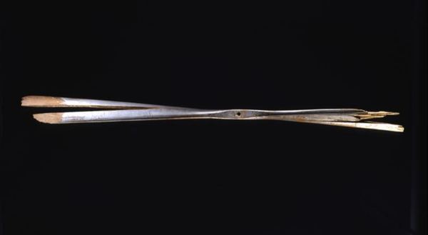 A hand-carved laminated spruce propeller from the 1903 Wright Flyer.